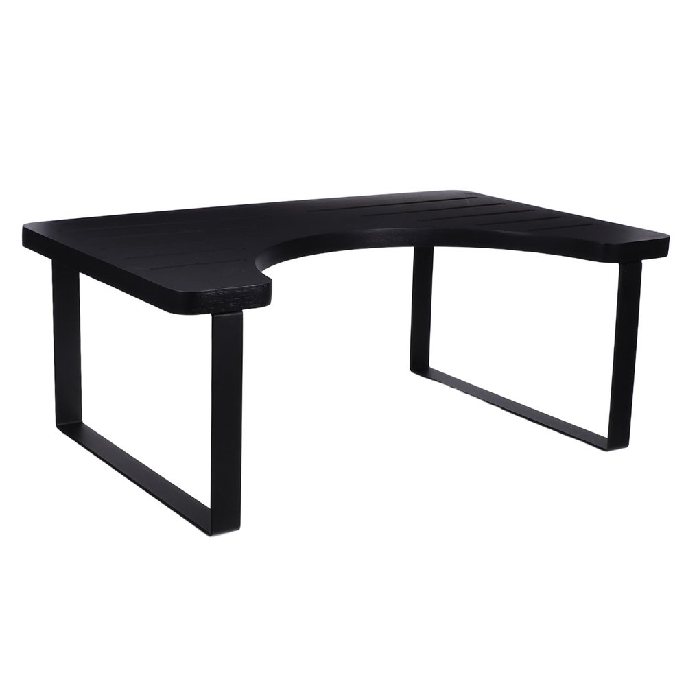 Black Toilet Stool with Iron Frame for Bathroom Use