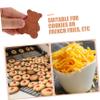 MUCKLILY 3pcs Bear-Shaped Terracotta Sugar Softener Discs Moisture Absorbers for Food Storage Containers Brown Sugar Keeper Bread Saver Cookie Softener Humidity Control Packs view 3