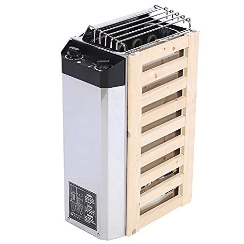 Sauna Heater 3KW 220V-240V - Internal Control Stove for Home Spa, Hotel Sauna Room (176-318 Cubic Feet)