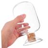 Toyvian Glass Match Storage Jar Decorative Holder with Wood Stopper view 3
