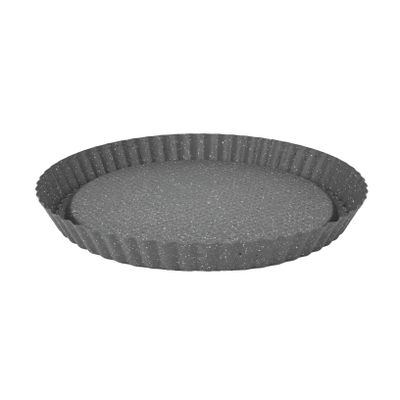 Aeternum, Bakeware Petravera Tart with Excavation, Diameter 28 cm, Oven-Safe, Carbon Steel, Grey