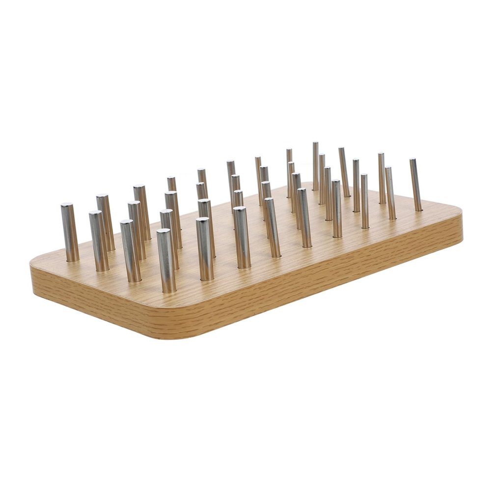 BESTonZON Wooden Hand Rehabilitation Pegboard for Fine Motor Skills and Hand-Eye Coordination Training Occupational Therapy Tool for All Ages for Rehabilitation Centers and Home Use