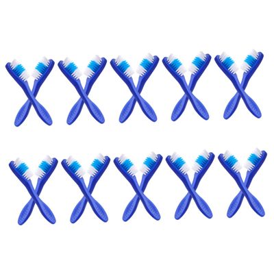 Alipis 20pcs Mini Size Short Handle Toothbrush Prevent Self-harming Plastic Nylon Bristles Assorted Colour Compact Oral Cleaning Brush for Correctional Facility Inmates