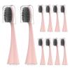 10pcs Replacement Brush Heads,Compatible for Burst Pro Electric Toothbrush(10pcs Pink) view 1