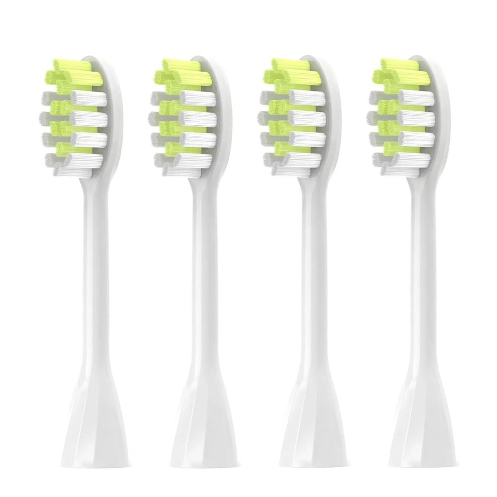 4Pack Replacement Toothbrush Heads Compatible with Ph One Soni Care Electric Toothbrush Head HY1100 HY1200 BH1022(White)