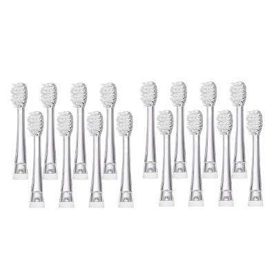 4/8/12/16 Pcs Ultral Soft Bristle Replaceable Brush Heads,Compatible for Seago SG977/EK6/EK7/SG513 Electric Toothbrush Head(16 Pcs)