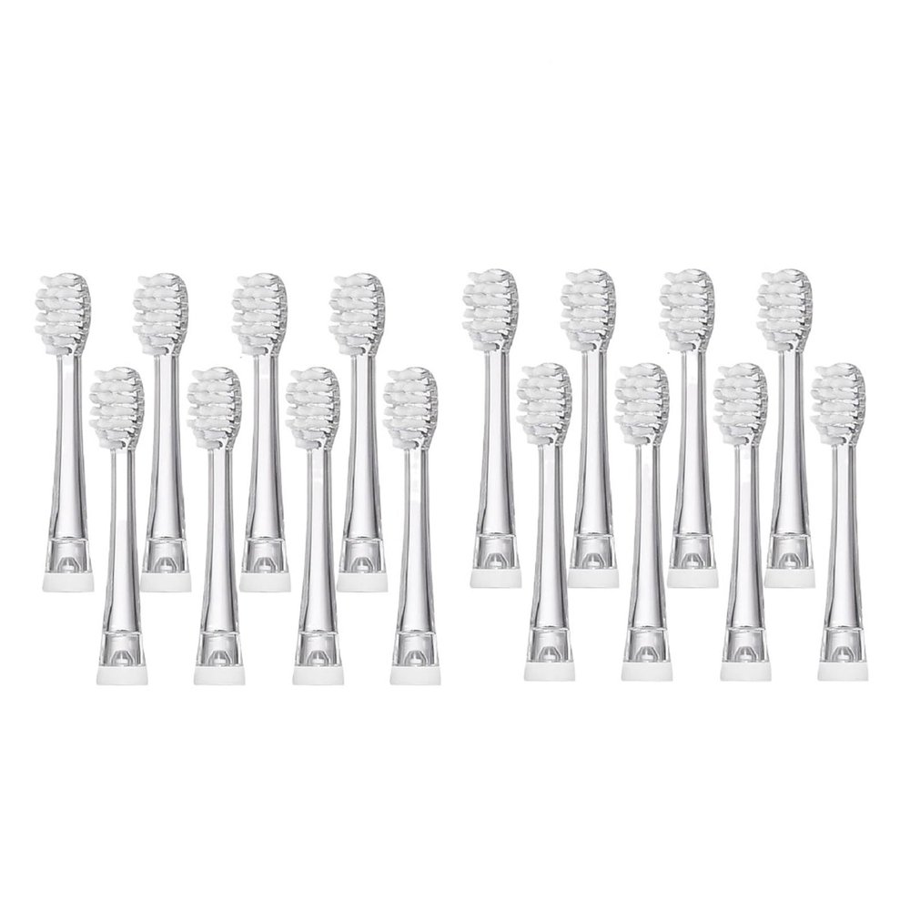 4/8/12/16 Pcs Ultral Soft Bristle Replaceable Brush Heads,Compatible for Seago SG977/EK6/EK7/SG513 Electric Toothbrush Head(16 Pcs)