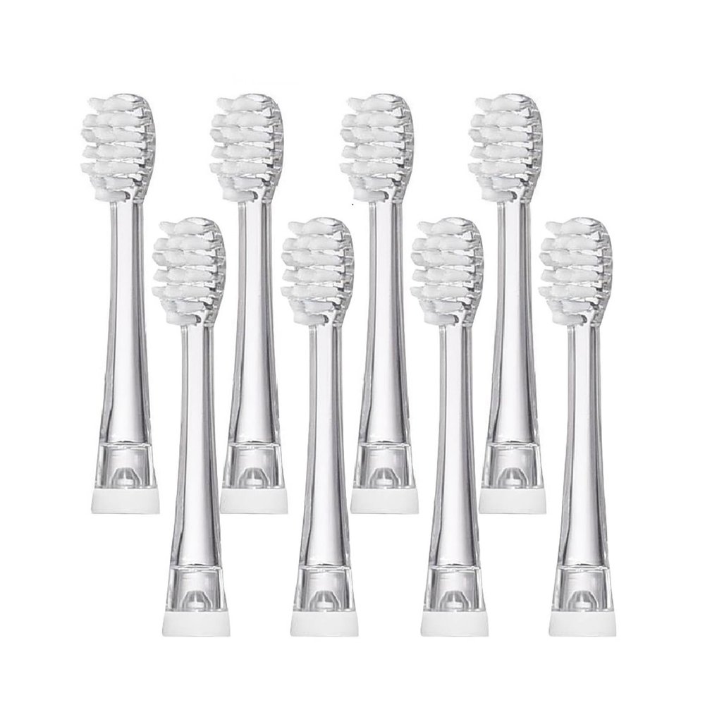 4/8/12/16 Pcs Ultral Soft Bristle Replaceable Brush Heads,Compatible for Seago SG977/EK6/EK7/SG513 Electric Toothbrush Head(8 pcs)