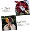 GARVALON Ice Cream Stick 20pcs Acrylic DIY Ice Pop Sticks Reusable Golden for Boys and Girls Birthday Craft Baking Decor view 3