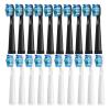 4 Pcs Electric Toothbrush Heads, Compatible with Fairywill D7/D8/FW507/FW508/FW551/917/959/SG-E9(10White 10Black)