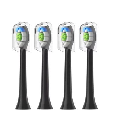4Pcs 10Pcs Replacement Brush Heads,Compatible for Philips HX6064 HX6930 HX6730 Sonic Electric Toothbrush Vacuum(4PCS-W2-black)