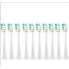 10PCS Brush Heads,Compatible for Philips H X3/6/8/9 Series Electric Toothbrush Vacuum Sealed Packaged Replacement Toothbrushes Heads(10PCS-W2-white) view 1