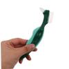 BELLIFFY 2pcs Denture Brush for False Teeth Cleaning with Dualhead Design, Hard Bristle Nylon Brushes, Lightweight Nonslip Ergonomic Handle, for Elderly Daily Home Use view 4