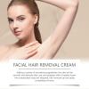 Facial Hair Removal Cream with Coconut Oil, Gentle Painless Depilatory Cream for Removing Upper Lip, Chin and Face Hair, Moisturizing & Soothing, Non-Irritating & Non-Greasy for Smooth Skin (3pcs) view 2