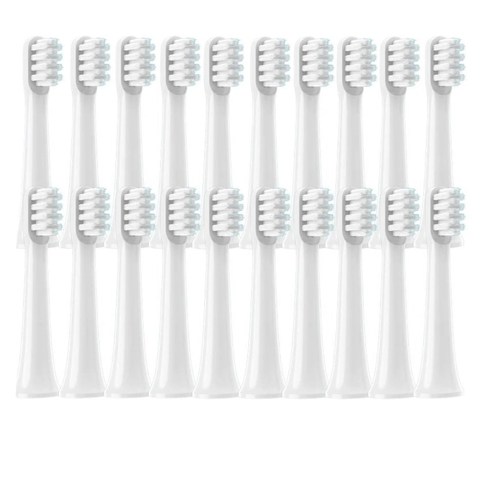 20/50/100PCS PCS,Compatible for XIAOMI MIJIA T100 Brush Heads Replacement Soft Electric Toothbrush Brush Nozzles(20White)