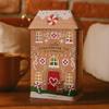 Charbrew Gingerbread 80 Teabags Illustrated House Metal Tea Tin view 3