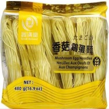 Fakhri Mushroom Egg Noodles 400g | Authentic Asian Style Flavoured Noodles | Quick Cook Meal, Stir Fry, Soup, Camping & Airsoft Rations