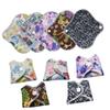 ARTSEWPLY Reusable Bamboo Charcoal Menstrual Pads with Bag Washable Sanitary Pads and Panty Liners for Women Breathable Absorbent Bamboo Fiber with Wings and Buckle for Secure Fit for view 1