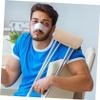 FONDOTIN Cane Crutch Pads 2pcs Soft Underarm Sponge Covers Breathable Thickened Cotton Crutch Cushions for Pain Relief Walking Accessories for Elderly and Disabled view 4