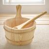 Yorajuy Sauna Bucket - Sauna Wooden Water Bucket | Leakproof Wooden 4L Capacity Shower Supplies Bath Tools for Backyard Outdoor Steam Bathing Garden Home Bathrooms Apartment House Hotel view 3