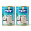 Unichef Rich & Creamy Coconut Milk 400ml x2 Cans Dairy-Free, Plant-Based, 14% Fat, Easy Open Lid view 1