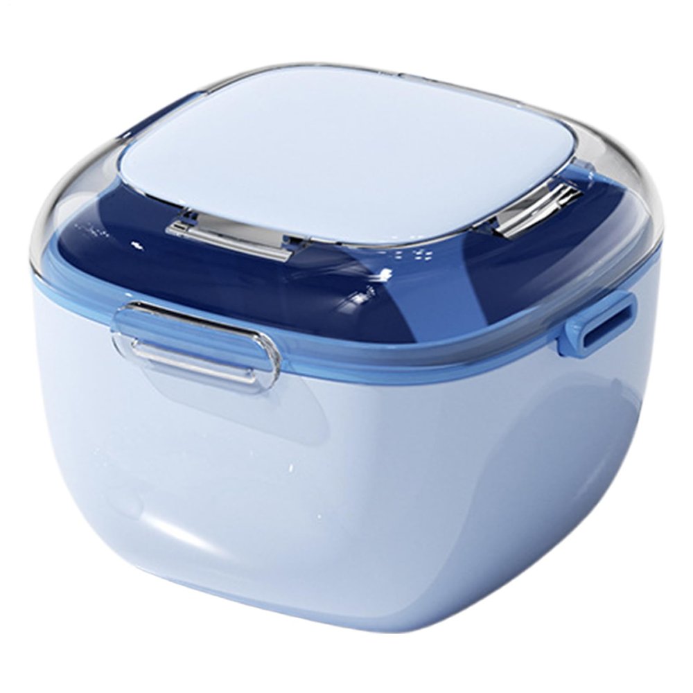Retainer Holder Case - Portable Denture Cleaning Box with Drain Holes | ABS+PP Travel Retainer Storage Container for Retainers Jewelry Mouthguards & Small Items