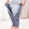 ApuaVireo&Co Post Shoulder Surgery Recovery Shirts Short Sleeves, Tear Away Shorts with Two-Way Zipper, Bedridden Patient Clothing(E Pants,L) view 4
