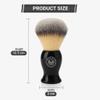 Barts Balm Luxury Synthetic Shaving Brush for men Soft Bristles, No Shedding, Black Handle Combine with Shaving Soap or Cream For A Quick, Rich Lather Vegan & Cruelty Free view 3
