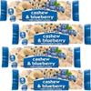 NutriBite Fruit & Nut Bars - 40g Almond & Apricot, Cashew & Blueberry, Dark Chocolate Cranberry Macadamia, Protein Peanuts & Dark Chocolate - Etnl (4 x Bar, Cashew & Blueberry) view 1