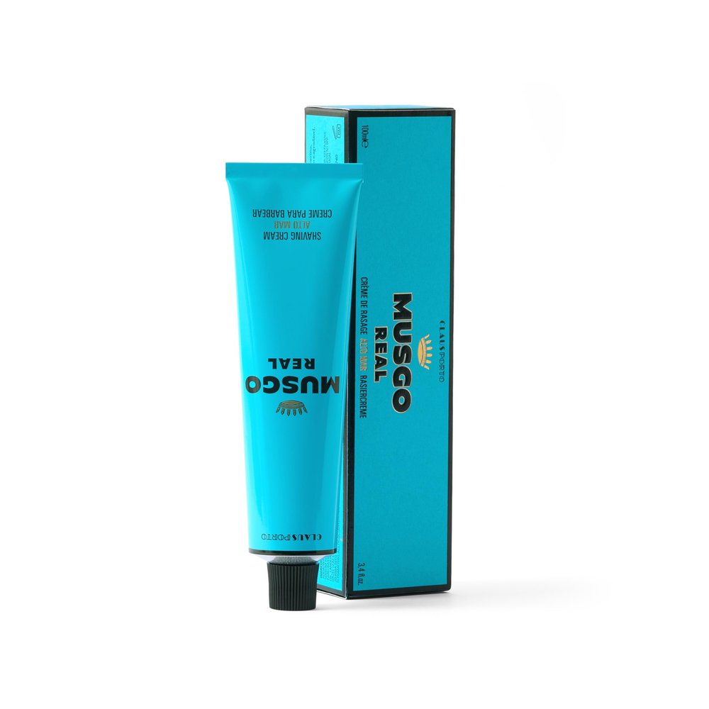 Musgo Real Alto Mar Shaving Cream, 100ml, smooth and conditioning shaving cream, protects the skin while shaving, shave cream for all skin types
