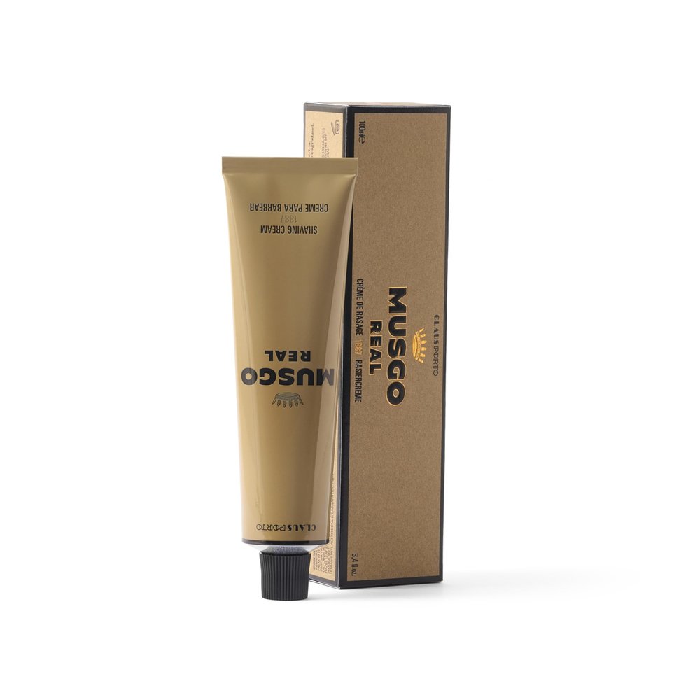 Musgo Real 1887 Shaving Cream, 100ml, smooth and conditioning shaving cream, protects the skin while shaving, shave cream for all skin types