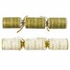 Parkers Foodservice Tom Smith Cream & Gold Script Christmas Crackers 10" (25cm) Pack of 100 | Premium Festive Party Crackers XTOMCCC5A002