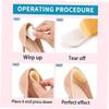 Silicone Heel Liner 3 Pairs 4d Self-Adhesive Beige Inserts view 3