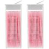 BAZEITFLOW 2 Boxes of Pink Small Interdental Brushes Portable Teeth Cleaners with Ergonomic Handle Made of Polypropylene and Silicone for Convenient Daily Use view 1