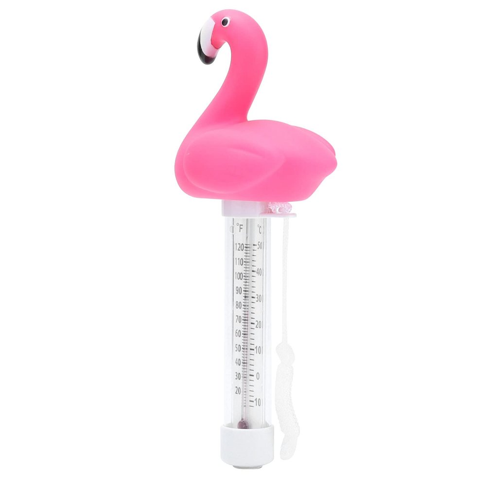 Ailgely Floating Animal Shape Water Thermometer, Multi Unit Display, Suitable for Swimming Pools or SPAs with Wide Application, Fixed Design, Pink Color, Swimming Pool Accessories,