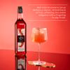 1883 Maison Routin Premium Wild Strawberry Syrup Natural Syrup, Ideal for Cocktails & Mocktails, Iced Teas, Desserts & More Vegan-Friendly, Allergen-Free, No Preservatives 1L Glass Bottle view 2