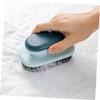 Hohopeti 2pcs Scrub Cleaning Brush Set with Easy to Grip Handle and Soft Nylon Bristles for Shoe and Clothing Cleaning, Suitable for Home and Kitchen Use view 4
