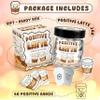Positive Coffee Affirmations Jar With 60 Cards - Emotional Support Latte view 4