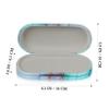 BELLIFFY Double Layer Glasses Case with Leak-Proof Lens Holder and Mirror Pu Contacts Holder for Travel and Daily Use view 4