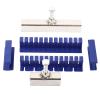 Dent Car Repair Tool Set Vehicle Dent Removal Kit Bridge Type Puller Glue Pulling Tabs Stainless Steel Slots Quick Easy Repairing Tools for Auto Body Dents Blue Silver ABS Metal view 1