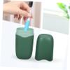 SOLUSTRE Portable Travel Toothbrush and Toothpaste Storage Case with Pp Material and Easy Portability, Green Travel Toiletry Cup for Home and Party Use view 4
