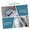 IWOWHERO 2pcs Shoe and Laundry Scrub Brushes Cleaning Brushes with Soft Bristles for Clothes Shoes and Household Stains Removal Comfortable Grip Blue view 4