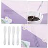 BESTYASH 4pcs Cosmetic Mask Spatulas Thickened Plastic Cream Spatula Mixing Spoons Facial Mask Applicators for Skincare Beauty Tools and Face Care view 3