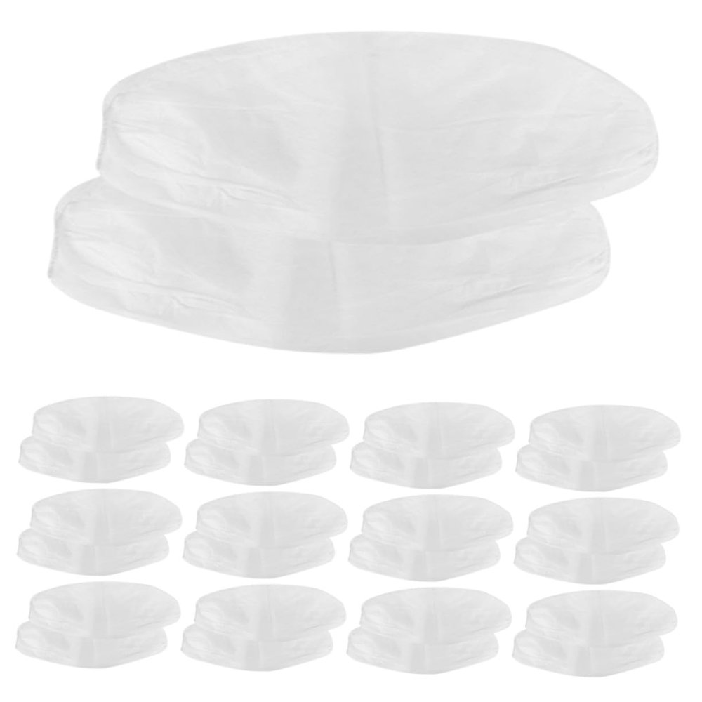 DECORNIJIA 50Pcs Protective Arm Protectors Protective Sleeves Breathable Disposable Non-Woven Fabric White Arm Covers for Work and Home Cleaning