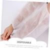 DECORNIJIA 50Pcs Protective Arm Protectors Protective Sleeves Breathable Disposable Non-Woven Fabric White Arm Covers for Work and Home Cleaning view 2