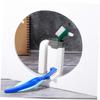 BIUDECO 3pcs Double-Sided Denture Care Toothbrush with Hard Bristles False Teeth Cleaner for Removing Stains and Food Particles Non-Slip Handle for Easy Control Suitable for Thorough view 3