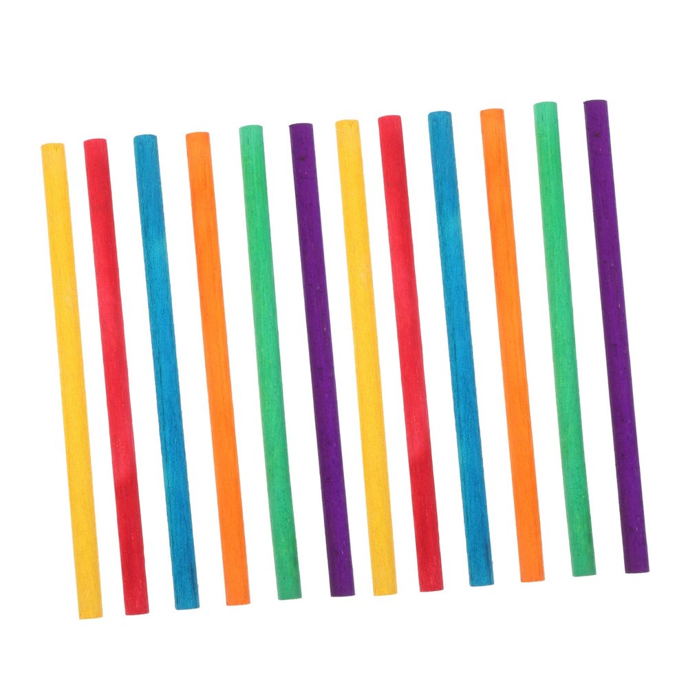 EPIGEIST 500 Pcs Wooden Ice Cream Sticks for DIY Ice Lolly Making, Easy to Hold Comfortable Handle Feel, for Woodworking and Craft Supplies