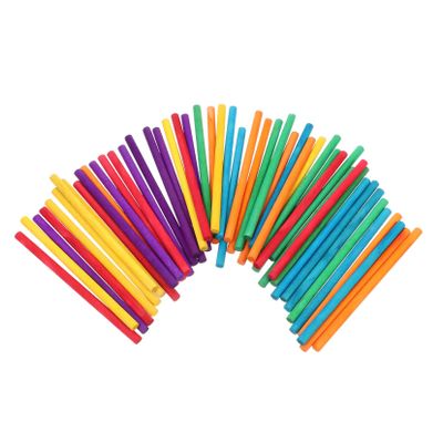 Gogogmee Wooden Ice Cream Making Sticks 500 Pcs with Comfortable Handle Feel and Safe to Use for DIY Ice Pop Craft Projects and Home Decor