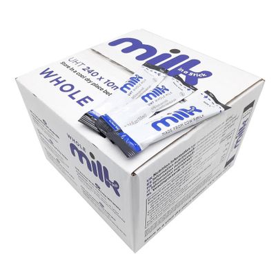 Lakeland UHT Whole Milk Sticks 10ml (Pack of 240) | Long-Life Whole Milk Portions | Ideal for Tea, Coffee & Catering | Perfect for Hot Drinks