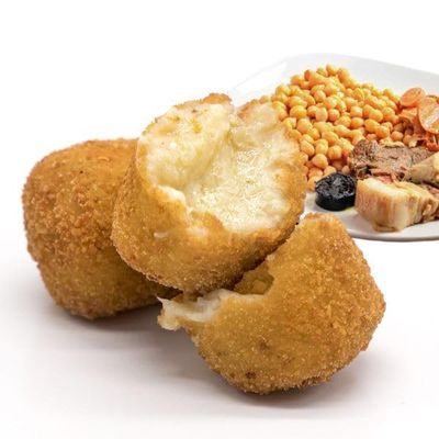 Spanish Chicken & Serrano Ham Croquettes 1kg Frozen | Authentic Croquetas de Cocido | Traditional Tapas Appetizers | Party Food